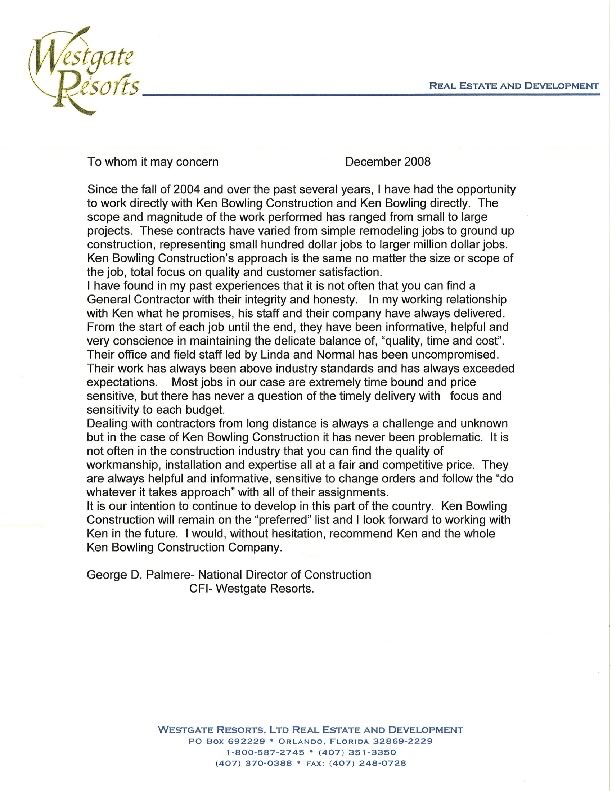 Westgate Resorts Testimonial