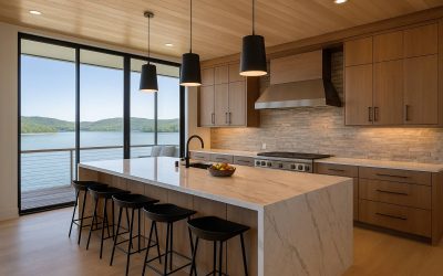 Modern Lake House Kitchens: Blending Functionality with Scenic Views